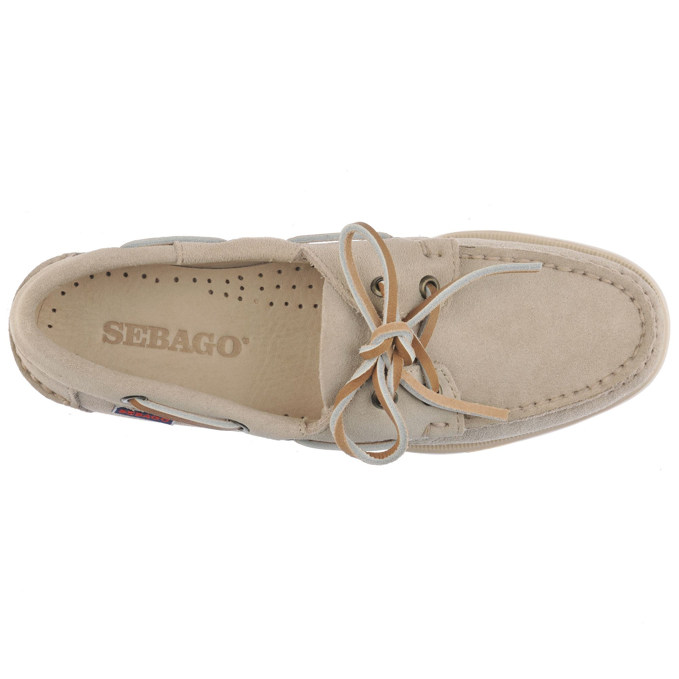 Docksides Woman PORTLAND FLESH OUT WOMAN Mocassin BROWN TAUPE Dressed Back (jpg Rgb)		