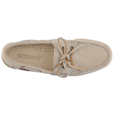 Docksides Woman PORTLAND FLESH OUT WOMAN Mocassin BROWN TAUPE Dressed Back (jpg Rgb)		