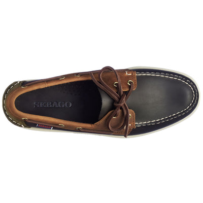 Docksides Man PORTLAND LEA OIL CH SUE Mocassin BLUE NAVY- BROWN TAN- GREEN MUSK Dressed Back (jpg Rgb)		