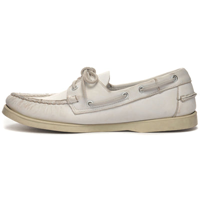 Docksides Man DOCKSIDES PORTLAND  10 SUMMERS Mocassin WHITE Dressed Side (jpg Rgb)		