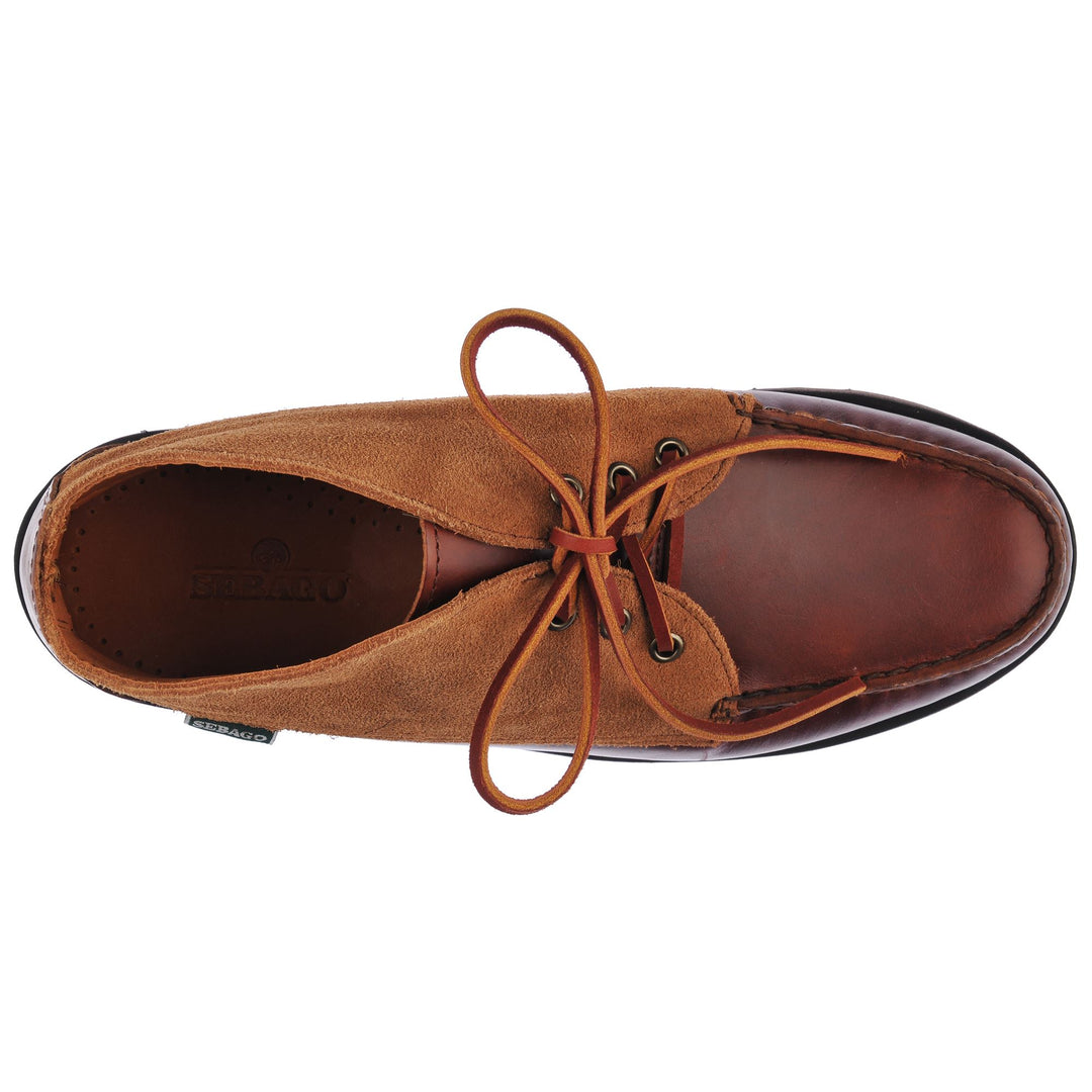Moc Man TATANKA EVA WAXY SUEDE Mid Cut BROWN-BROWN COGNAC