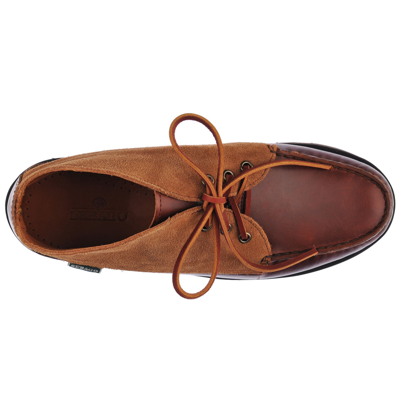 Moc Man TATANKA EVA WAXY SUEDE Mid Cut BROWN-BROWN COGNAC Dressed Back (jpg Rgb)		