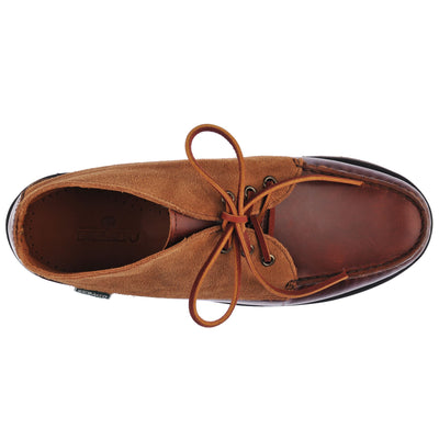 Moc Man TATANKA EVA WAXY SUEDE Mid Cut BROWN-BROWN COGNAC Dressed Back (jpg Rgb)		