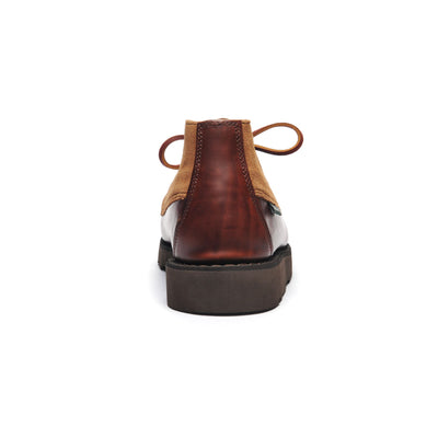 Moc Man TATANKA EVA WAXY SUEDE Mid Cut BROWN-BROWN COGNAC Detail (jpg Rgb)			