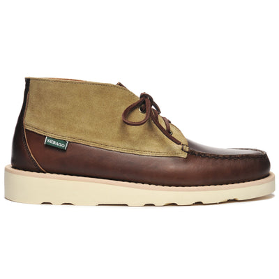 Moc Man TATANKA EVA WAXY SUEDE Mid Cut DK BROWN-DK MILITARY Photo (jpg Rgb)			