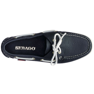 Docksides Woman PORTLAND FISHER WOMAN Mocassin BLUE NAVY Dressed Back (jpg Rgb)		