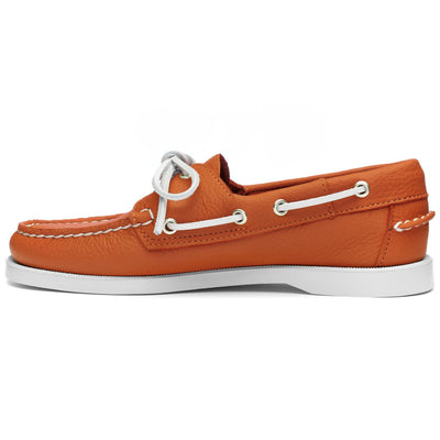 Docksides Woman PORTLAND FISHER WOMAN Mocassin ORANGE Dressed Side (jpg Rgb)		