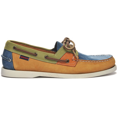 Docksides Man ROSSISLAND Mocassin MUSTARD-BLUE-GREEN-ORANGE Photo (jpg Rgb)			
