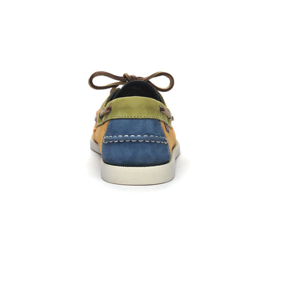 Docksides Man ROSSISLAND Mocassin MUSTARD-BLUE-GREEN-ORANGE Detail (jpg Rgb)			