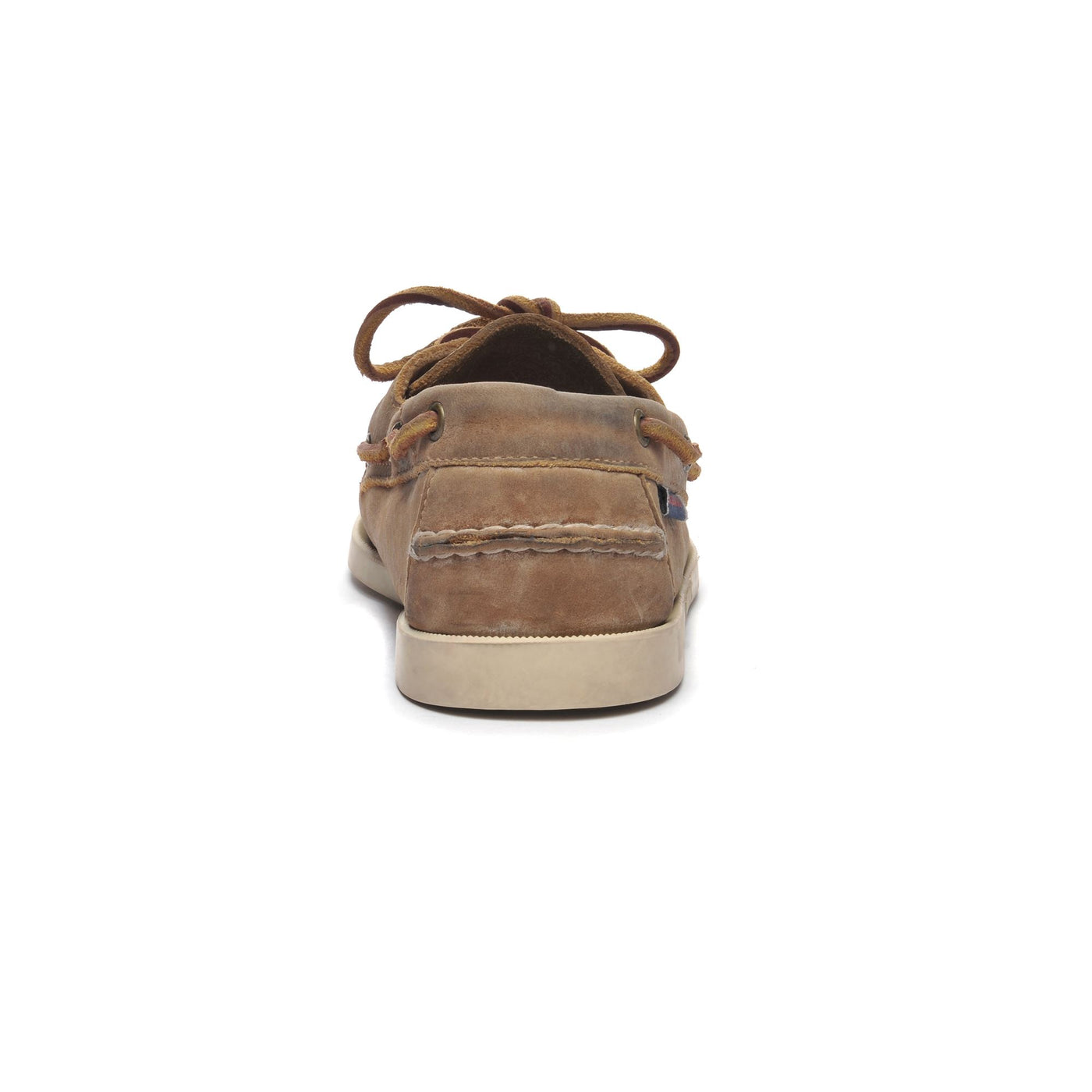 Docksides Man DOCKSIDES PORTLAND CRAZY HORSE 10 SUMMERS Mocassin BROWN TAN Detail (jpg Rgb)			