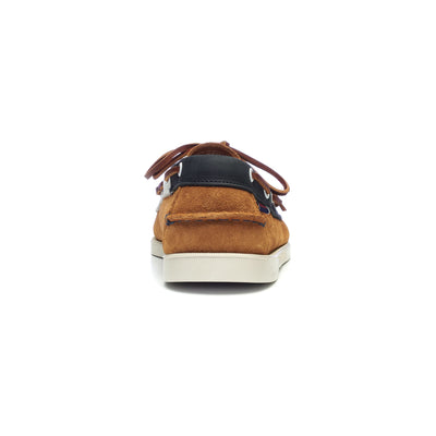 Docksides Man PORTLAND SUE-NBK-TMB Mocassin Brown Tan- Blue Navy- White | Sebago Detail (jpg Rgb)			