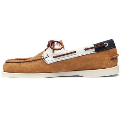 Docksides Man PORTLAND SUE-NBK-TMB Mocassin Brown Tan- Blue Navy- White | Sebago Dressed Side (jpg Rgb)		