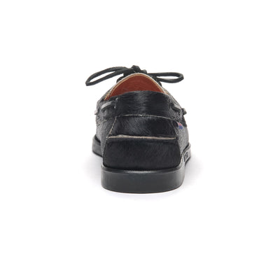 Docksides Man DOCKSIDES PORTLAND RAW Mocassin BLACK-WHITE Detail (jpg Rgb)			