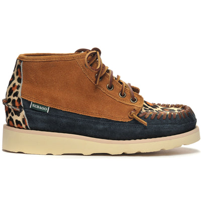 Moc Woman CAYUGA MID WILD W Mid Cut BlueNavy-Cognac-Leopard | Sebago Photo (jpg Rgb)			