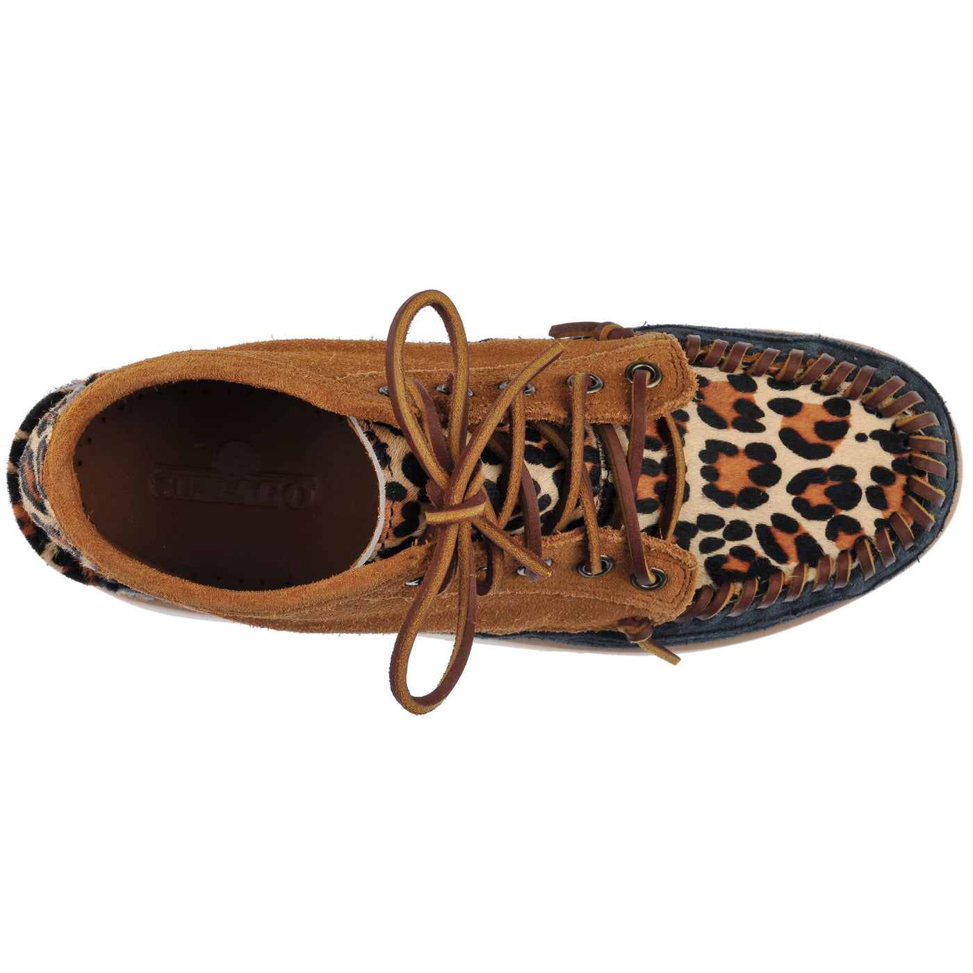 Moc Woman CAYUGA MID WILD W Mid Cut BlueNavy-Cognac-Leopard | Sebago Dressed Back (jpg Rgb)		