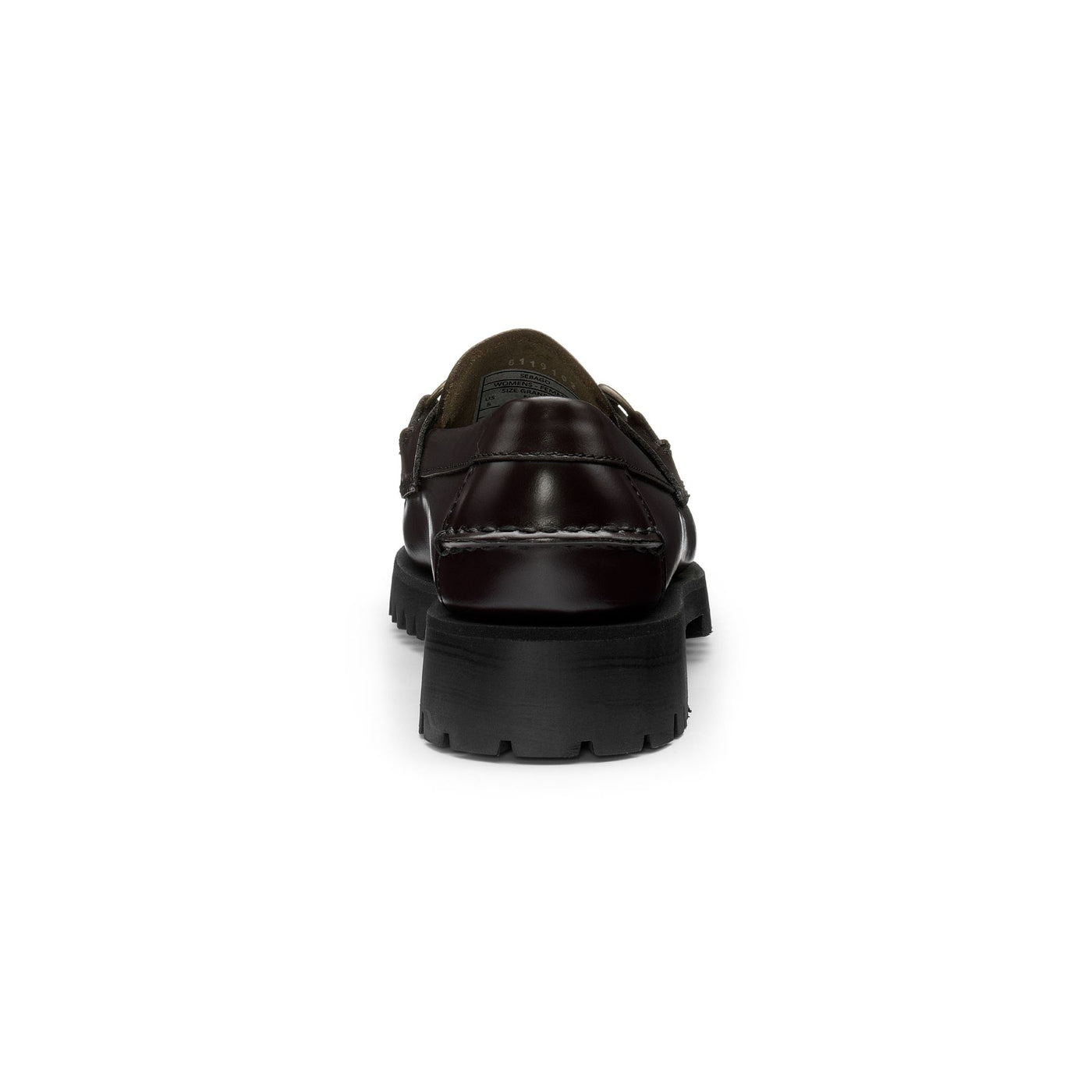 Moc Woman JOE LUG WOMAN Moccasin DK BROWN Detail (jpg Rgb)			