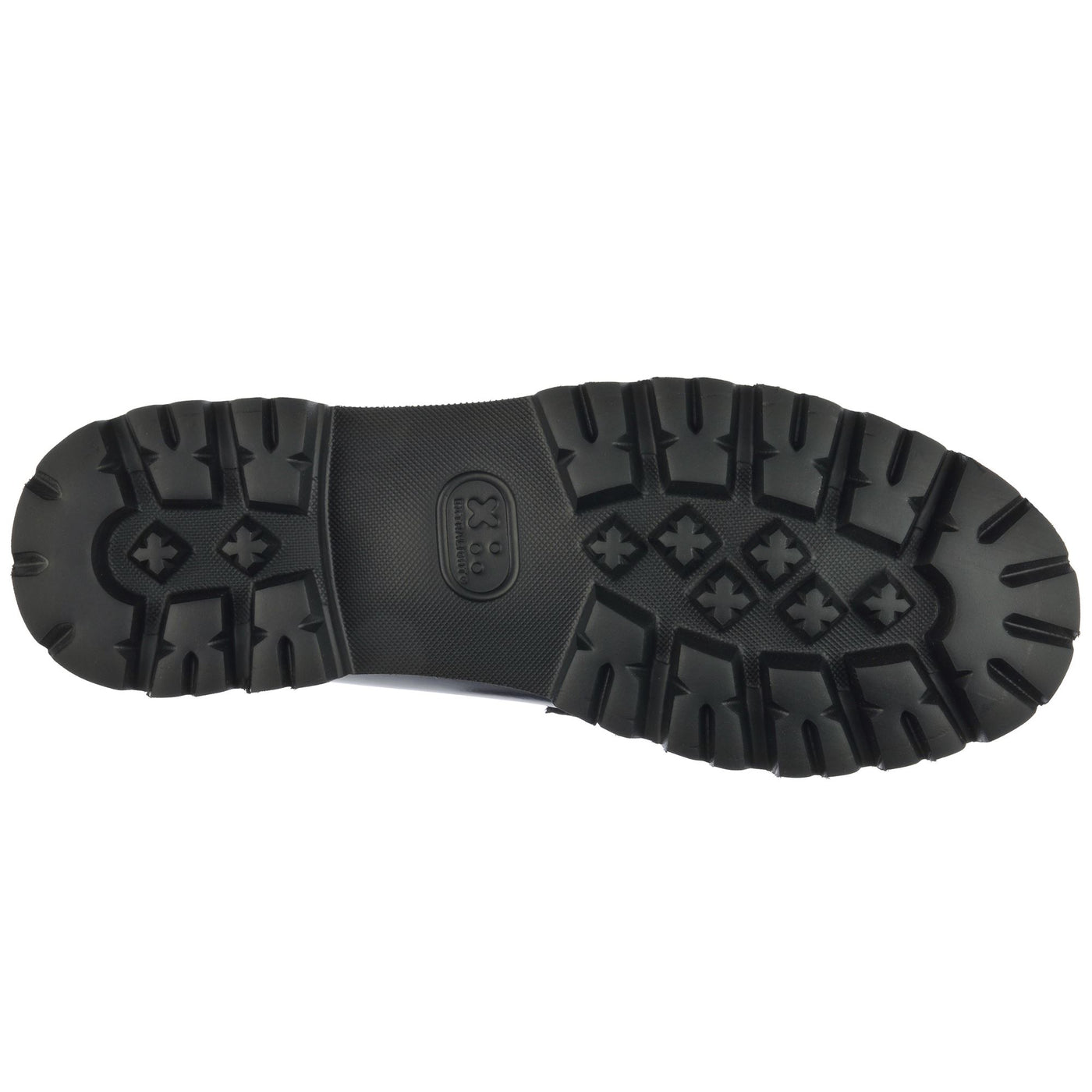 Moc Woman JOE LUG WOMAN Moccasin BLACK Dressed Front (jpg Rgb)	