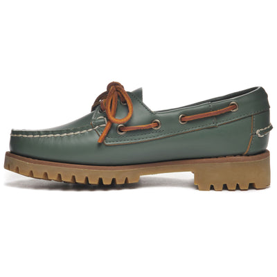 Moc Woman RANGER MOC SOFT WOMAN Low Cut GREEN CHIVE- GUM Dressed Side (jpg Rgb)		