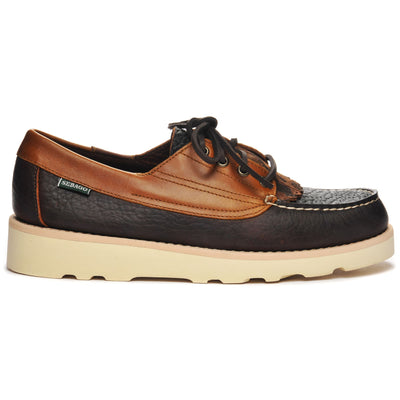 Moc Man TALA FRINGE Low Cut DK BROWN- COFFEE- YELLOW MUSTARD Photo (jpg Rgb)			