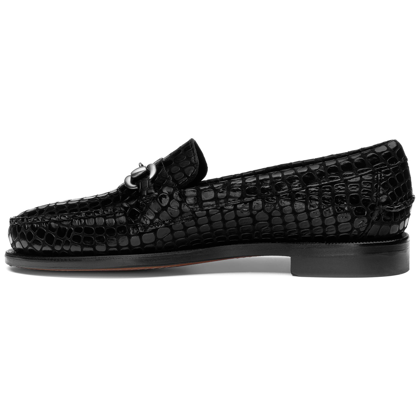 Moc Man JOE CROCO Moccasin Black | Sebago Dressed Side (jpg Rgb)		