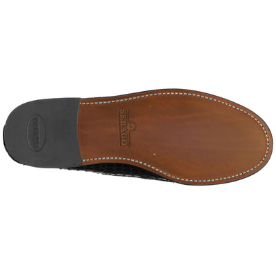 Moc Man JOE CROCO Moccasin Black | Sebago Dressed Front (jpg Rgb)	