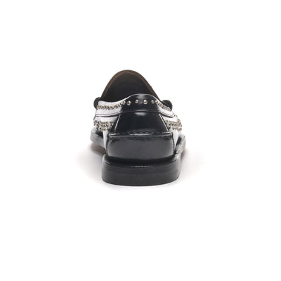 Moc Woman DAN STUDS WOMAN Moccasin BLACK Detail (jpg Rgb)			