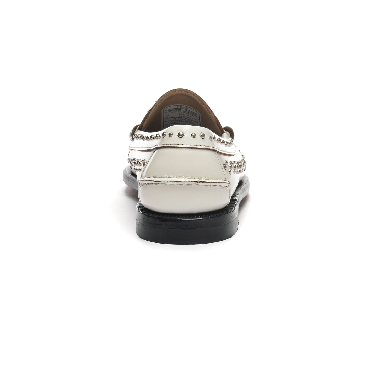 Moc Woman DAN STUDS WOMAN Moccasin WHITE Detail (jpg Rgb)			