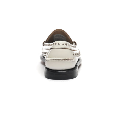 Moc Woman DAN STUDS WOMAN Moccasin WHITE Detail (jpg Rgb)			