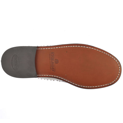 Moc Woman DAN STUDS WOMAN Moccasin WHITE Dressed Front (jpg Rgb)	