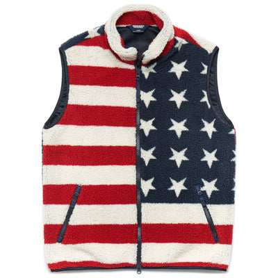 Fleece Man 1946FLAG VEST Vest WHITE-RED-BLUE Photo (jpg Rgb)			